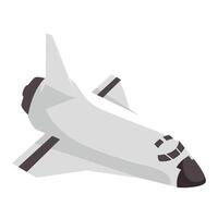 icono de transporte de nave espacial vector