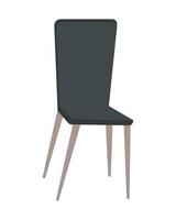 muebles de silla negra vector