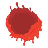 red juice stain splashing vector