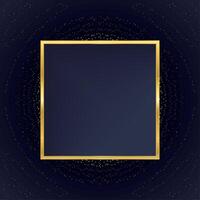 golden square frame vector