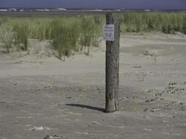 Beach and dunes on Spiekeroog island photo