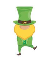 leprechaun with hat vector