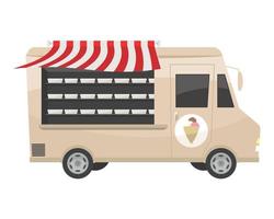 ice cream truck vector