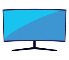 front display pc device vector