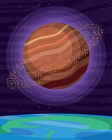 jupiter planet space outer vector