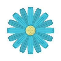 flor de primavera azul vector