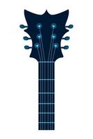 guitar neck silhouette vector