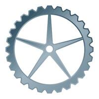 metalic gear cog machine vector