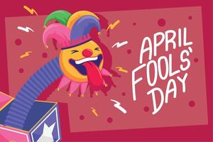 fools day card vector