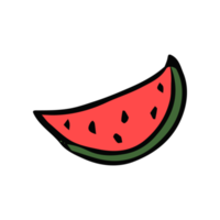 doodle watermelon icon png