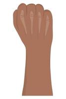 afro hand fist vector