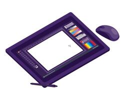 design graphic tablet device vector