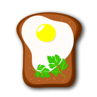 Breakfast toast and sandwich png