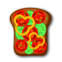 Breakfast toast and sandwich png