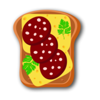 Breakfast toast and sandwich png