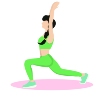 fitness ragazza fare yoga