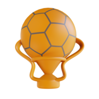 3D illustration football cup sport png