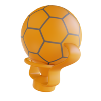 3D illustration football cup sport png