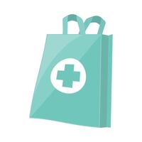 pharmacy medical bag vector