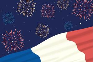 bastille day celebration vector