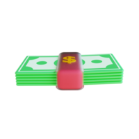 3D illustration money png