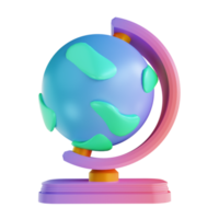 globo colorido de ilustração 3D