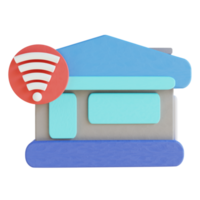 3D illustration smart home png