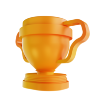 3D illustration colorful trophies png