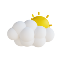 3D illustration sunny weather png