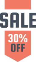 sale banner isolated on transparent background png