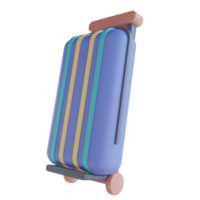 valise d'illustration 3d png