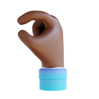 3d illustration hand gester png