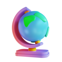 globo colorido de ilustração 3D