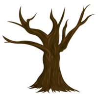 illustrazione di albero morto isolato su sfondo bianco png