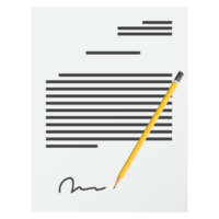 Sign a document icon png