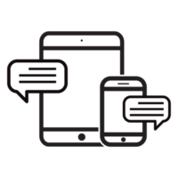 schema dialogo icona isolato. linea Chiacchierare simbolo per il tuo ragnatela luogo disegno, logo, app, ui. modificabile ictus. png