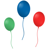 färgrik realistisk helium ballonger png