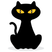 Silhouette of cat png