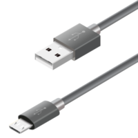 câbles micro usb noirs png