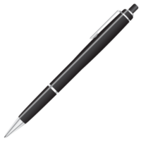 stylo noir isolé png