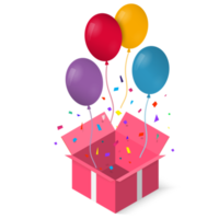 Open gift box with as balloon. png