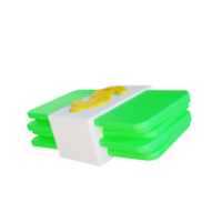 dinero de ilustración 3d png