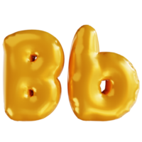 3d, illustration, ballon, alphabet, b png