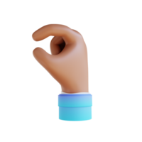 3d illustrazione mano gesti png