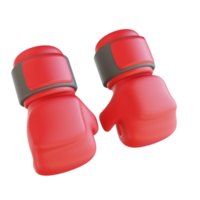 3D illustration boxing gloves sport png