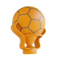 3D illustration football cup sport png