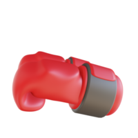 illustration 3d gants de boxe sport png