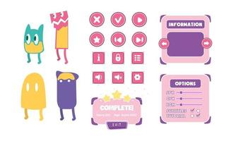 Character Games and Icon vector