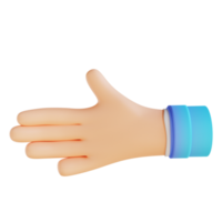 3D-Illustration Handshake Handgesten png
