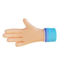 3D illustration Handshake hand gestures png